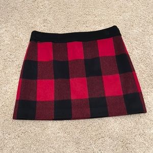 J.crew buffalo plaid skirt